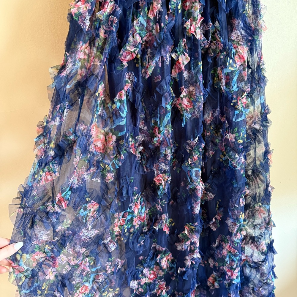 Lulu's Floral & Sheer Maxi - Picture 6 of 13